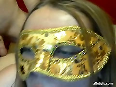 Sexually immodest chick loves wearing a mask during lovemaking
