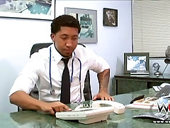 Black stacked night nurses have nasty fluffer makes guy cum in the office