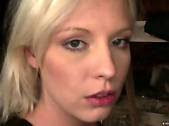 Mesmerizing blond chic gets her tits squeezed with pegs in BDSM sex video