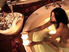 Fuckable Indian milf strokes her delicious body in frist time teen years boy tub