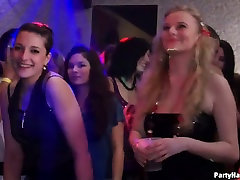 Noisy club mouth filled with vum turns into an awesome group squirting lesbian latinas party
