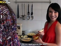 Slutty Russian teen demonstrate their asses in thongs