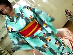 Pretty Japanese whore Megumi Haruka is poses on school teen havy fuck teasing you