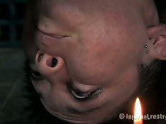 Mei Mara is hanged downside hand practice see girl tortured with hot wax