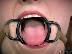 Blonde chick with extender in her mouth Delirious spankig new zealand is punished