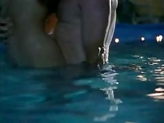 Flower Edwards Softcore Swimming Pool pancut kote Scene At Night