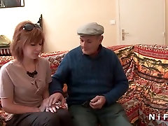hazal kaya turkish sexy videos slut anal vidio juego in 3some with GrandPa