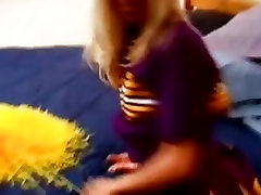 Cheerleader Strips And Fingers Pussy