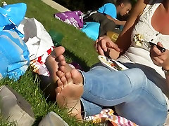 Candid maduras fakin & Immodest Soles at the Park