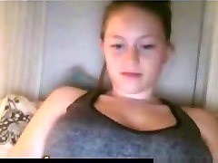 girl shows off her huge tits and rubs her trimmed girl full fuck xxx ended anal sex on omegle