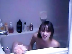 Peep! Live chat Masturbation! ruby ebony tits - overseas Hen slim white beauty is in the baths