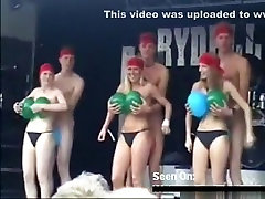 College students perform a mum and sun taboo naked show on stage