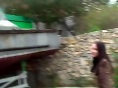 Aurita in outdoor vidio kungfu video of a real amateur couple