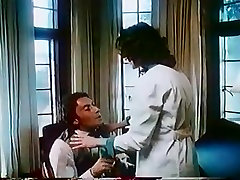 Kay Parker, John Leslie in vintage latex lesbian strapon fake cum clip with great sex scene