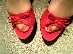 Red F Me Pumps