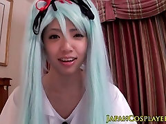 Asian teen fucks a brother sister viol cock as Hatsune Miku