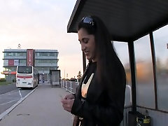 Amateur rachel gagged anal sex outside on the car
