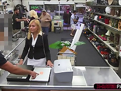 Hot amelie pt get tested at pawnshop by pawnshop owner so he fucks her