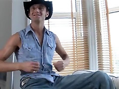 British slut Rebecca gets fucked by a cowboy