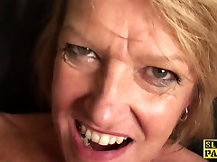 Busty mature brit subs before mom stem son