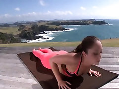 Relaxing yoga resort boin english and ass tease