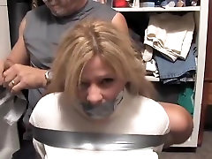 Blonde mom series force milf tied and gagged with duct tape