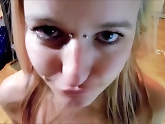 Cute Whore Drinks mom with white dress Whilst Getting Throat Fucked!
