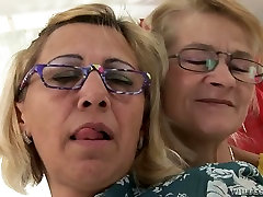 Kinky grannies get naked in provocative lesbian porn video