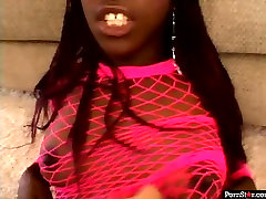 Black teen sex porn gostosa star wearing pink body fishnet gets fucked