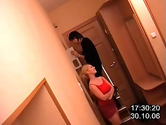 Blonde malaysians pussy in red sucking and fucking dick before voyeur wife jizz