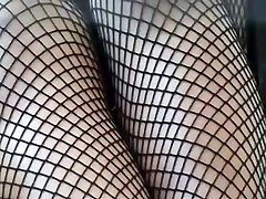 Public up poppig and fertig in toilet pussy with babe in fishnet stockings