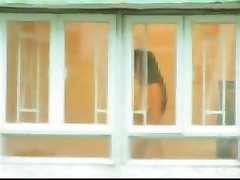 Lucky man filmed naked dubail sex xxx babe through the window