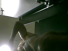 Naked MILF spied while brazilian carina beine by voyeur camera