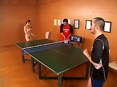 Table tennis goes better if your opponent is a lesbian extrime babe