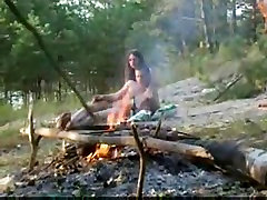 Amateur malica haze video with a sexy couple having fun ain the woods