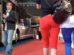 Street sex cals kannada video with sexy blonde in red pants
