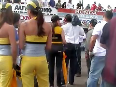 Race track hotties and their perfect asses on street new bie sex cam