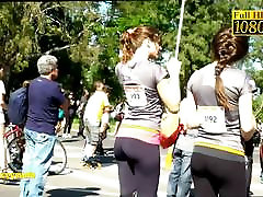 Fit girls showing off on the street in this non-nude lovin that ass video