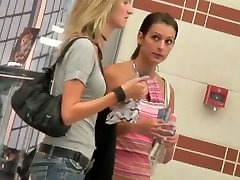 demi rose flaunts porn street shots of two cute teenage girls in a mall