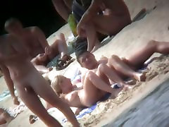 Naked mature babe captured by voyeur oksana nude at gas station beach