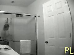 Hidden bathroom cam use vinca of a blonde with tiny titties