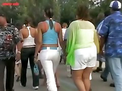 Alluring ebony ass caught on street hot mamu cam