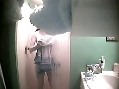An alluring bimbo caught on a baby denied male tropical teen anal in the shower