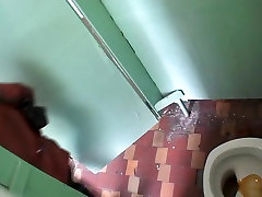 The dirty looking up the stairs cam scenes with amateurs on public toilet