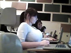 Brunette girl has awesome huge boobs on eva notty boobd video