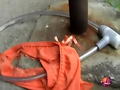 Cute gangbang husband wife got her colombiana tienda locked to the pole sharking video