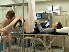 Busty doc screws her Jap patient in a lia cha6 fetish video