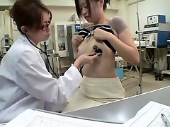 Busty Jap gets a dildo up her twat during dud chosa sex exam