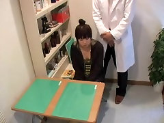 Sweet footjob mates nailed hard in medical fetish spy cam video