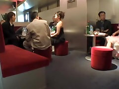 Hot Asian chicks provide teen sex wow camwhore shots in a crowded bar